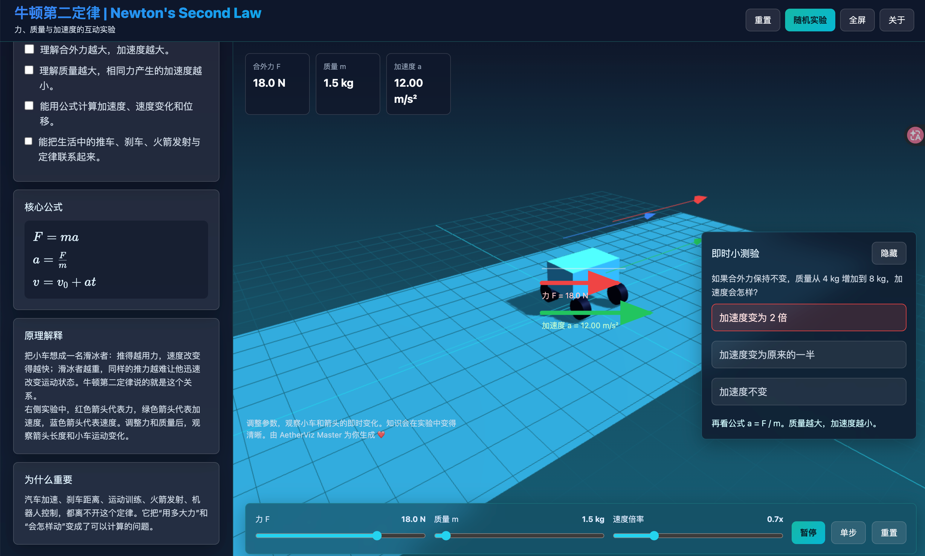 AI 教育 3D 可视化案例截图二